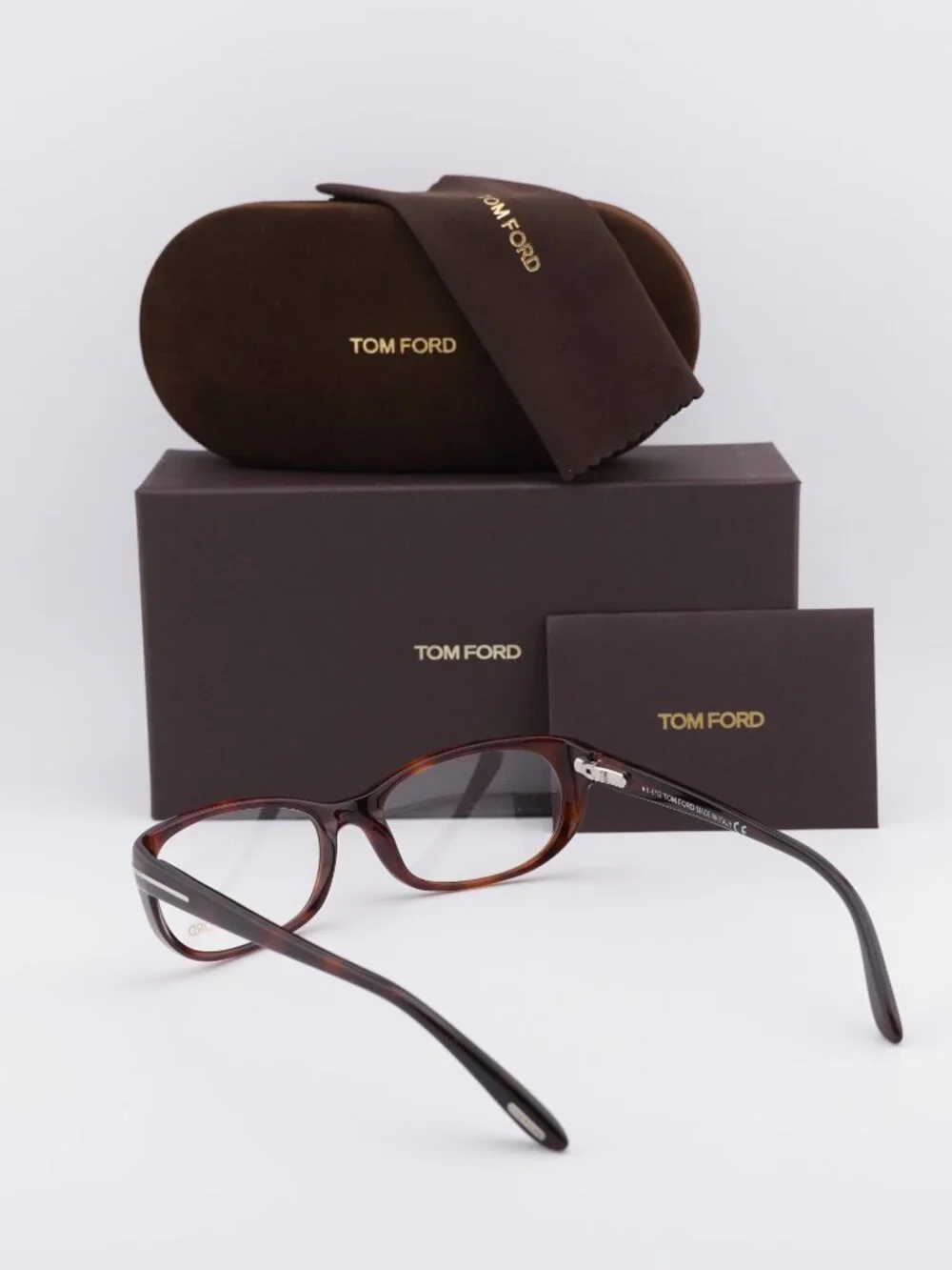 Tom Ford FT5229 052 Rectangle Eyeglasses - Havana 54mm